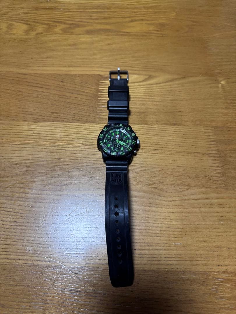 ルミノックス ネイビーシールズ 3080 グリーン 希少 クロノグラフ