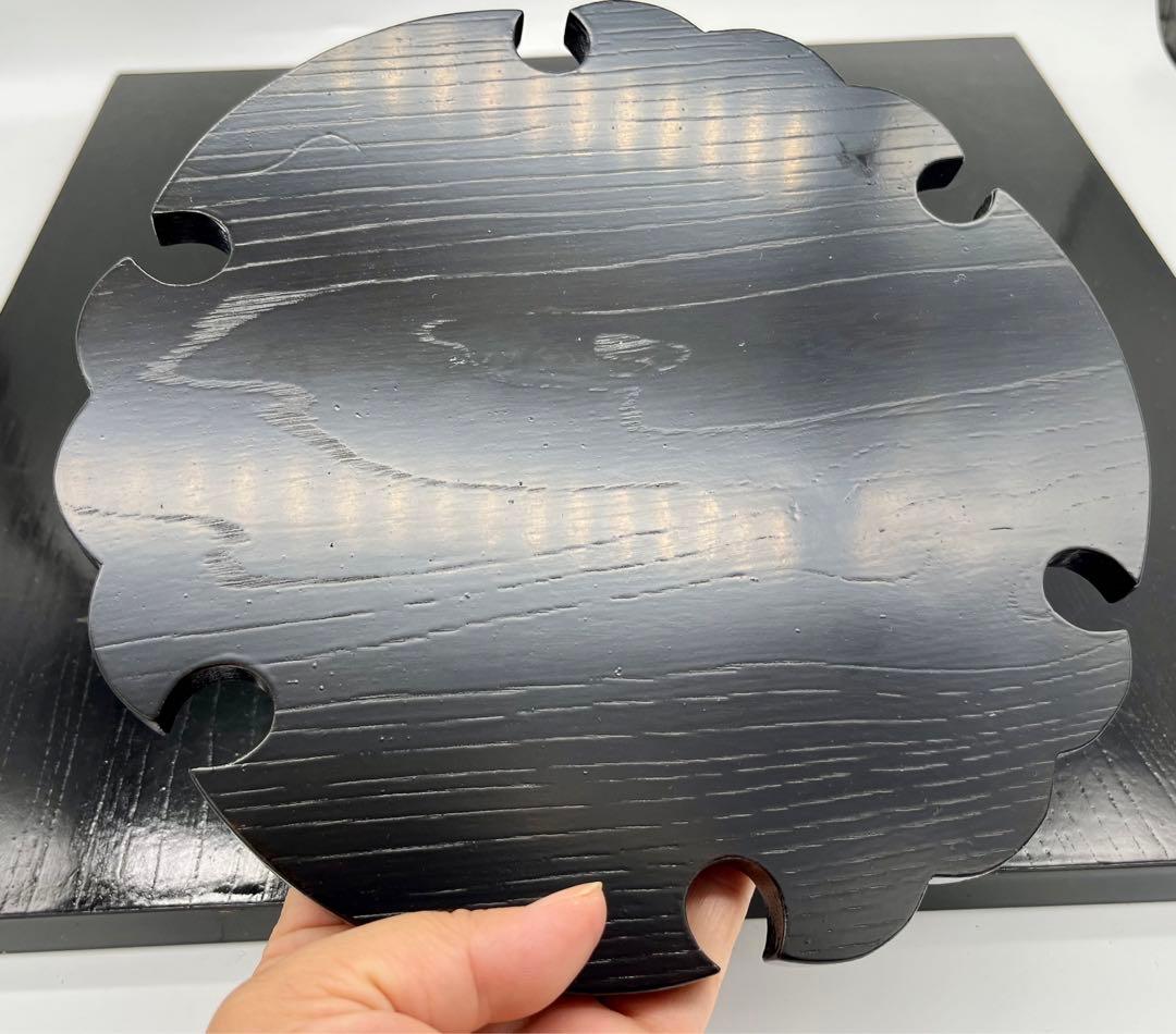 専用です。輪島塗 大雅堂 雪輪敷板 茶道具 木製漆器 未使用品