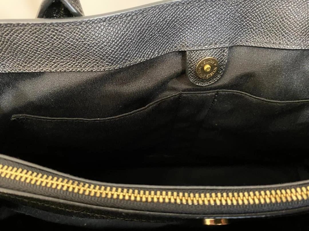 美品　COACH レザートートバッグ ブラウン/ブラック　1