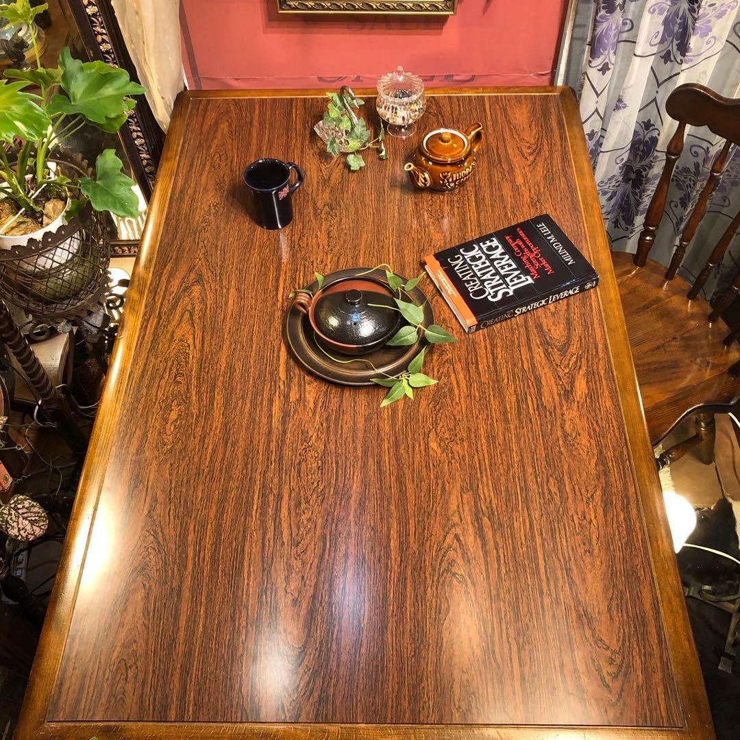 Sale 極美品キツツキマーク ヴィンテージ コロニアル メラニントップテーブル