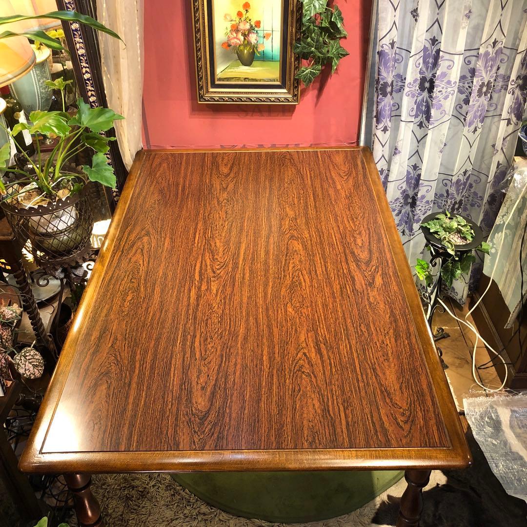 Sale 極美品キツツキマーク ヴィンテージ コロニアル メラニントップテーブル