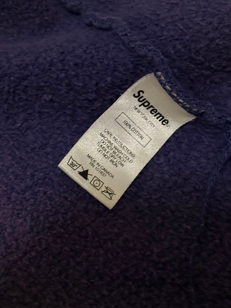 Supreme Thrasher フルジップフーディ パープル