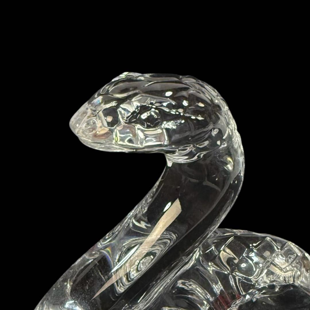 未使用】Baccarat ラ 干支 巳 蛇 クリスタルフィギュリン 元箱 付き