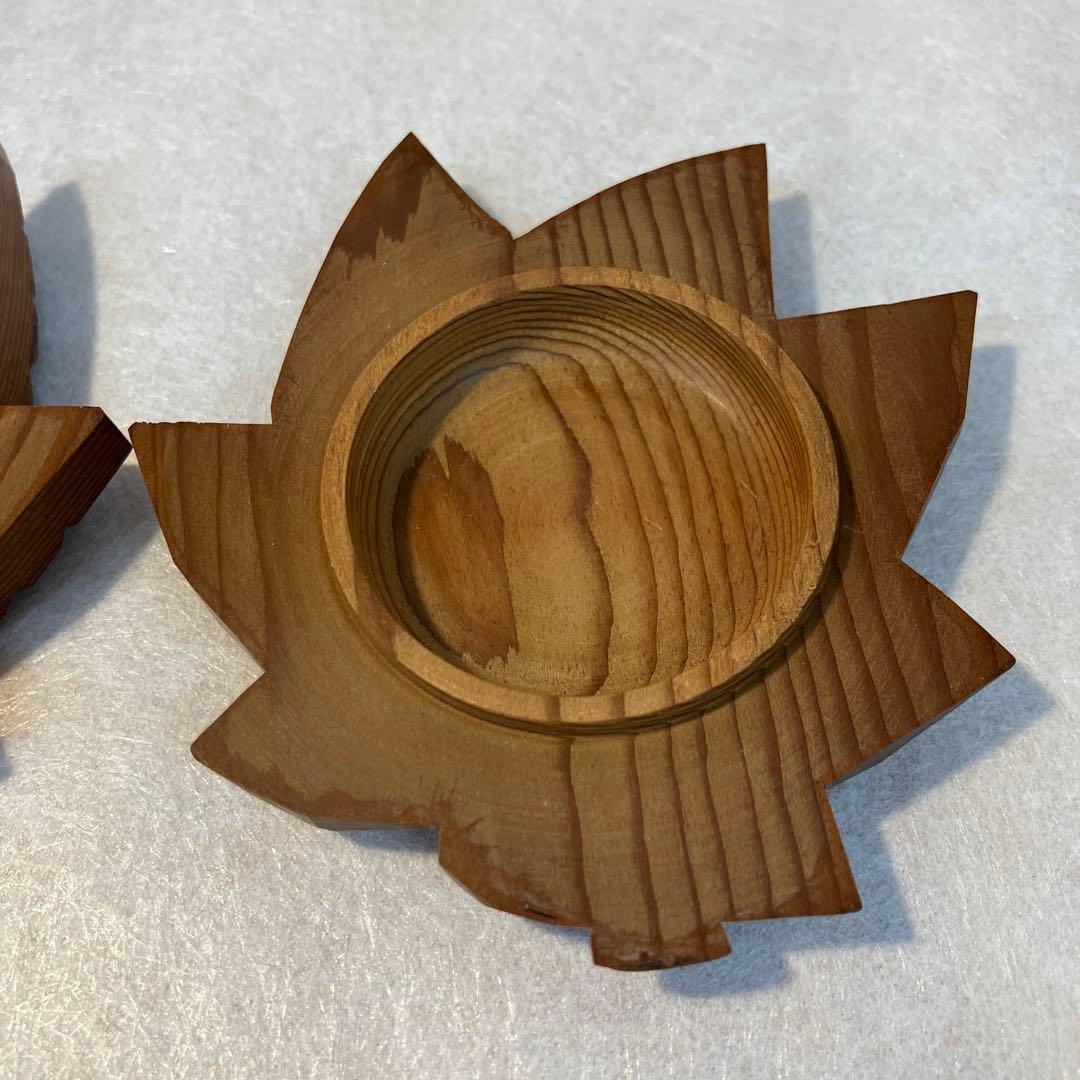 茶道具 香合 一位木(アララギ)使用 もみじ香合 紙箱 配送用桐箱 S61KG