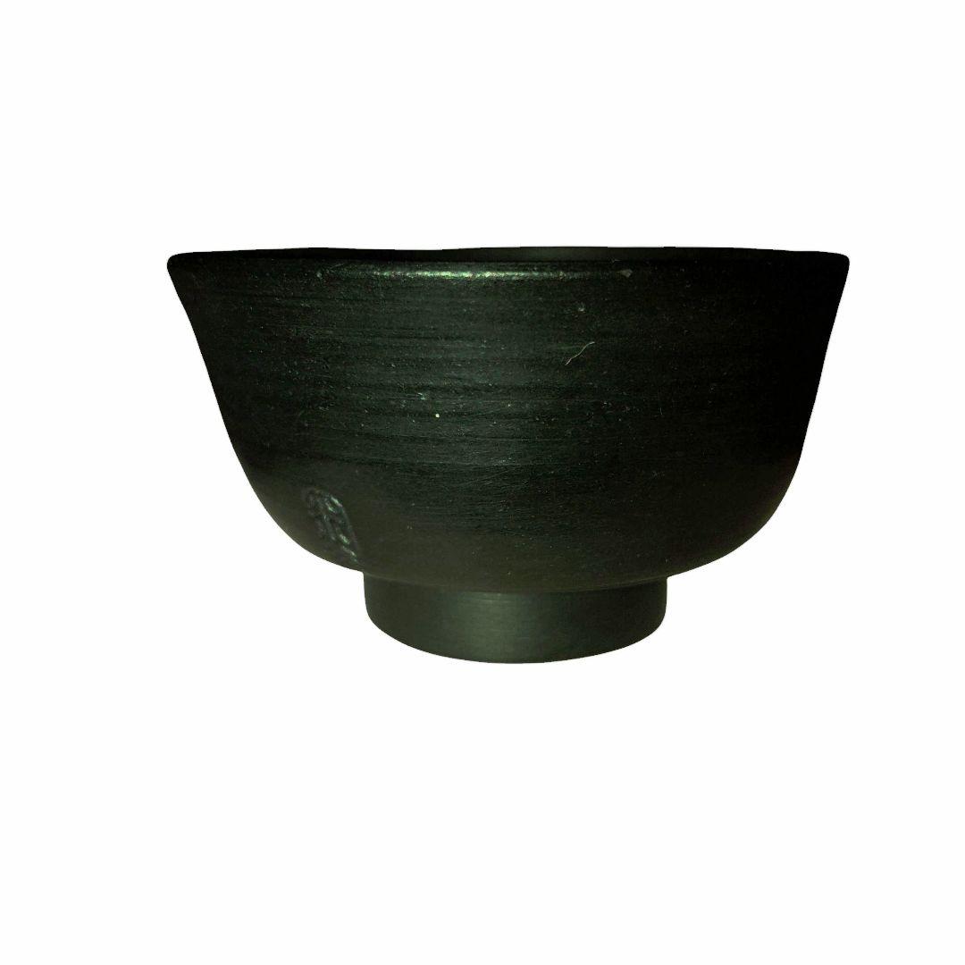 越後 新発田 米谷焼煎茶茶碗 蟹細工 明治レトロ 希少