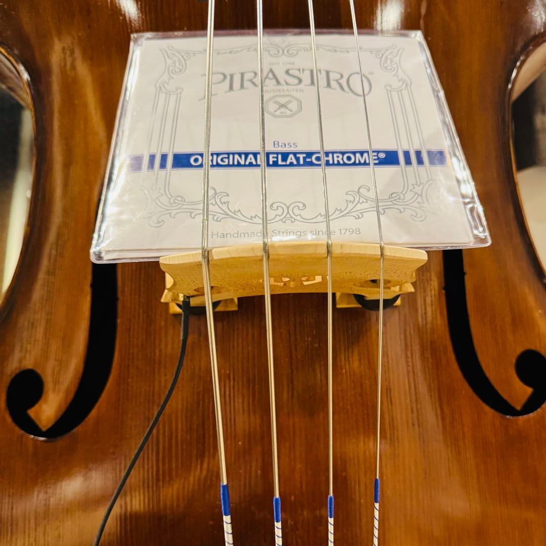 ピラストロ オリジナルフラットクロム コントラバス中古弦 GDAEセット