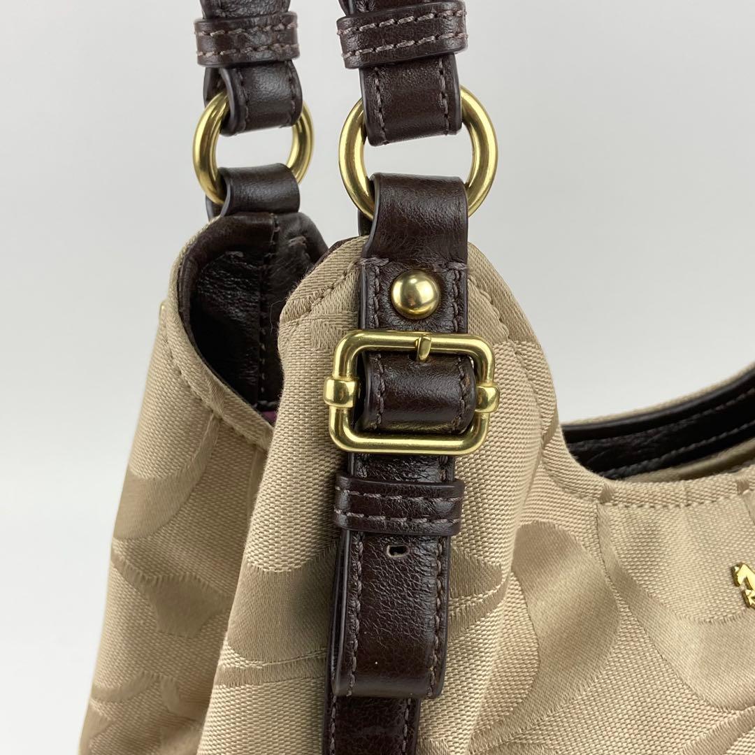 COACH コーチ シグネチャー 18762 ハンドバッグ 肩掛け 美品