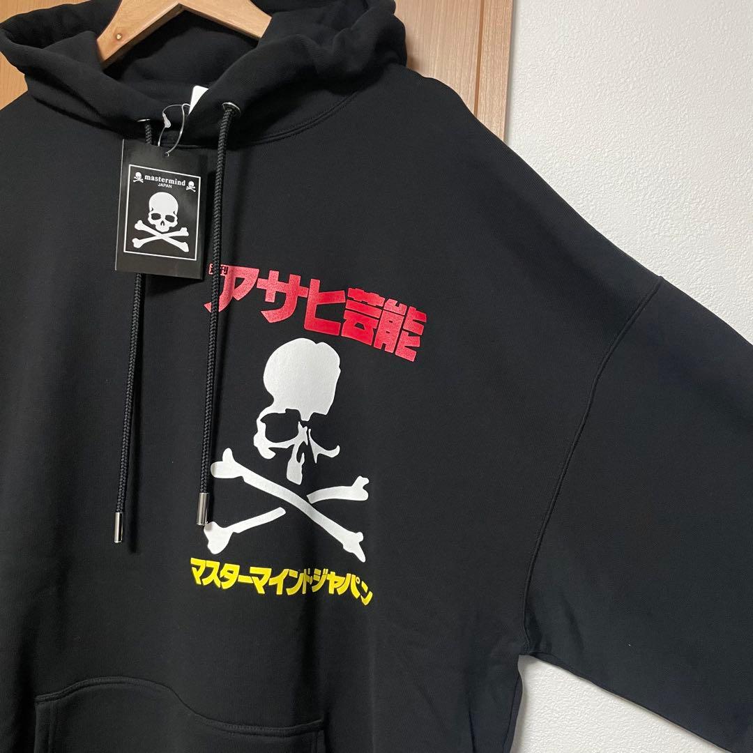 【Lサイズ】mastermind × アサヒ芸能　コラボ‼️ パーカー　ブラック