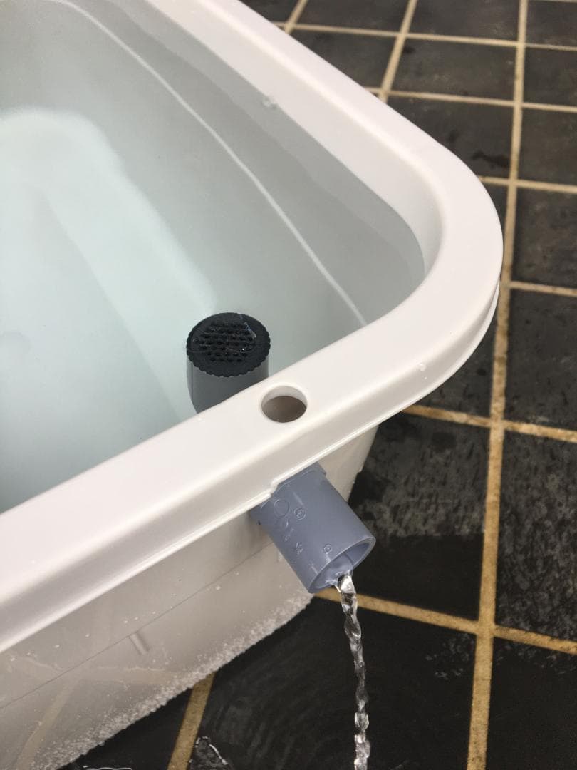 メダカ飼育ケース 36㍑x10個 色組み合わせ自由 オーバーフロー加工付