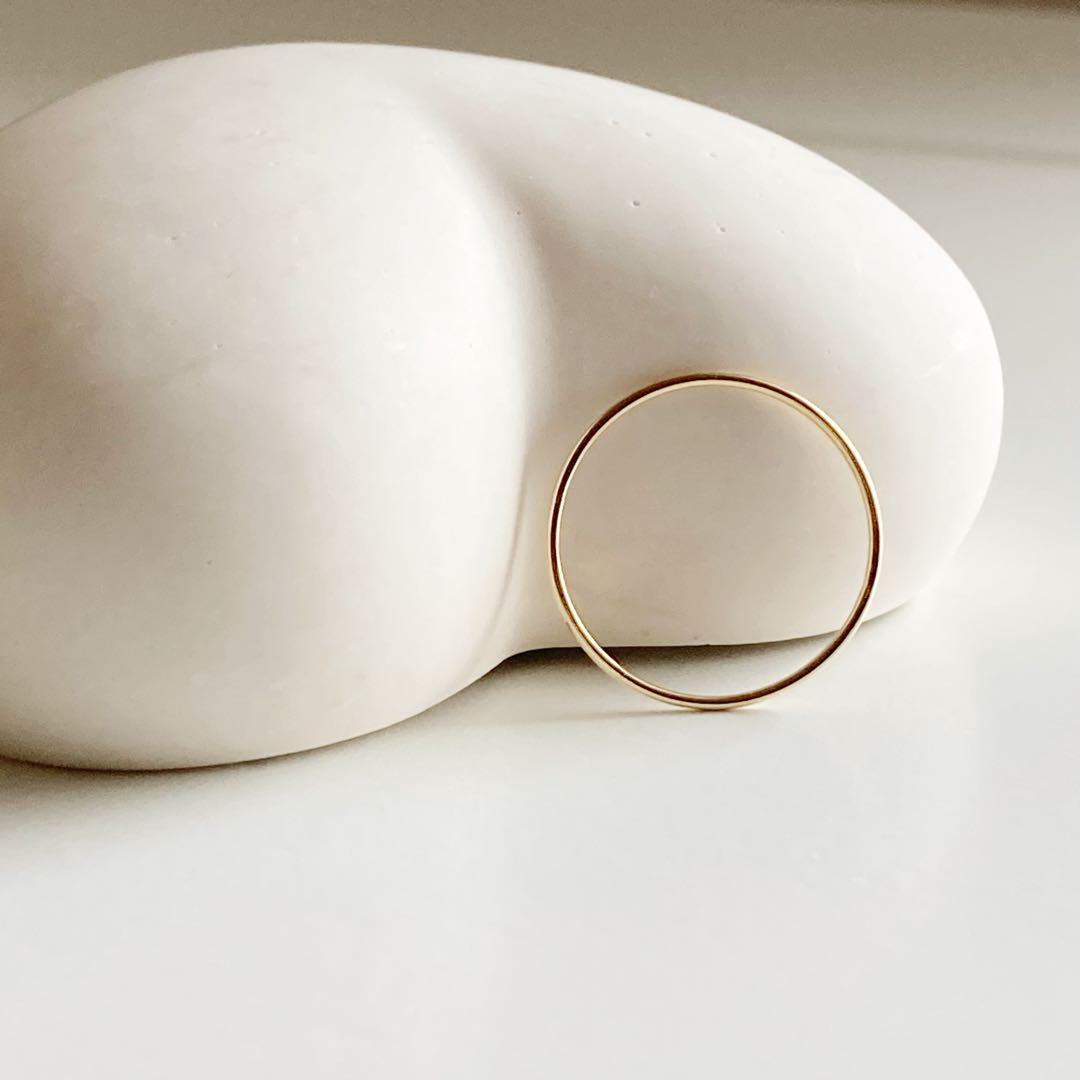 大特価！！早いもの勝ち！新品 日本製 高品質 18金 K18 リング 15号