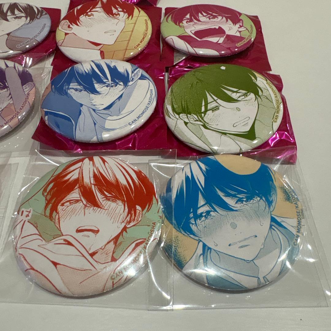 ナカまであいして　楪　emo cafe　缶バッジ 全10種　百瀬あん　BL