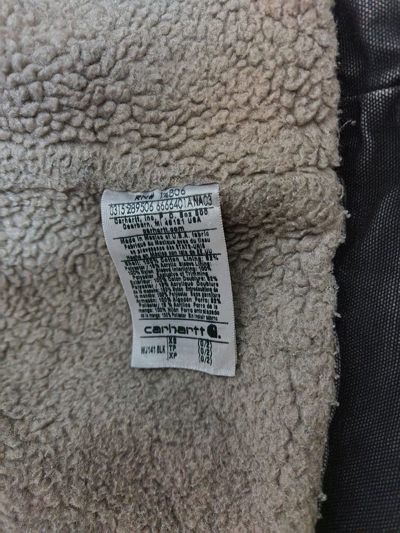 Carhartt シエラジャケット　黒フェード