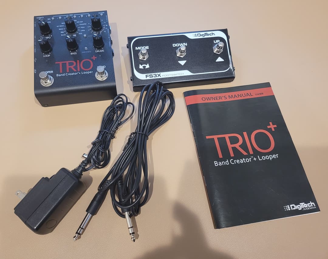 動作品 Digitech TRIO+ フットスイッチ付