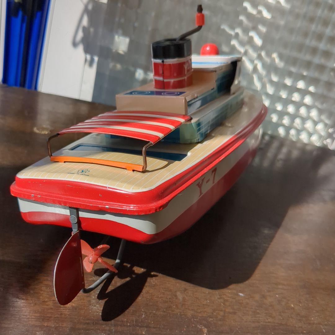 昭和レトロ　ブリキ玩具おもちゃ　米澤製ブリキボート