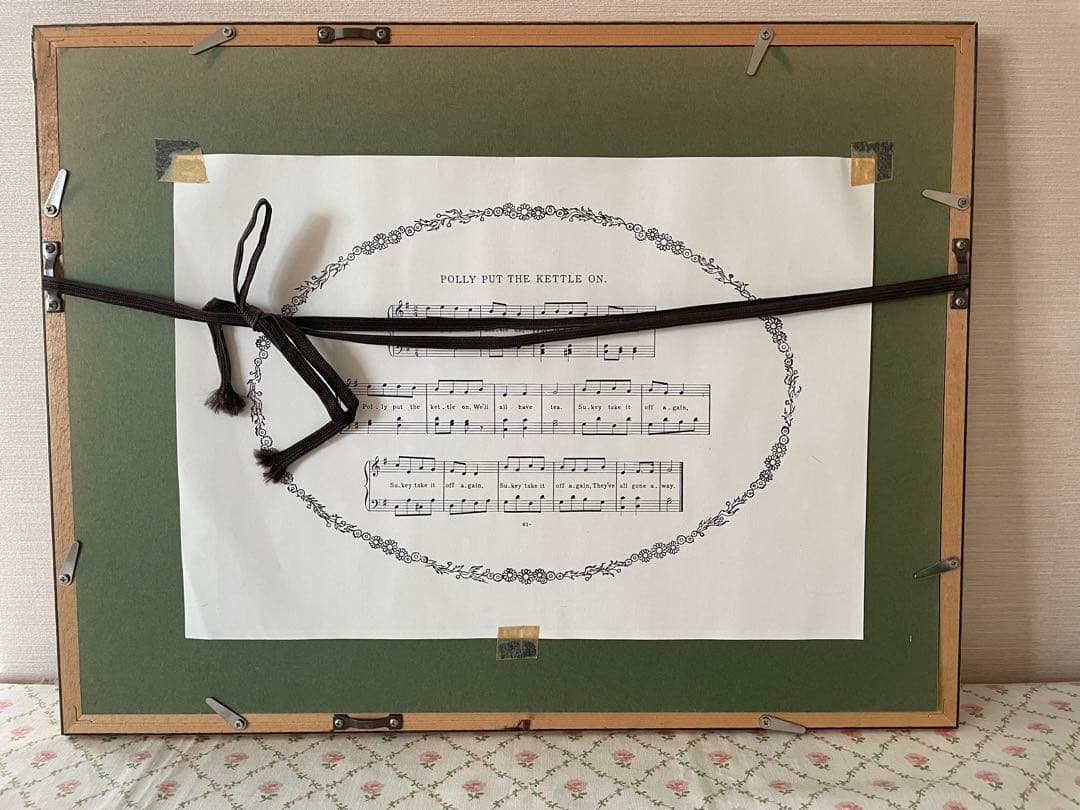 ウィルビーク　ルメール　絵本挿絵の額装品　アンティーク　初版