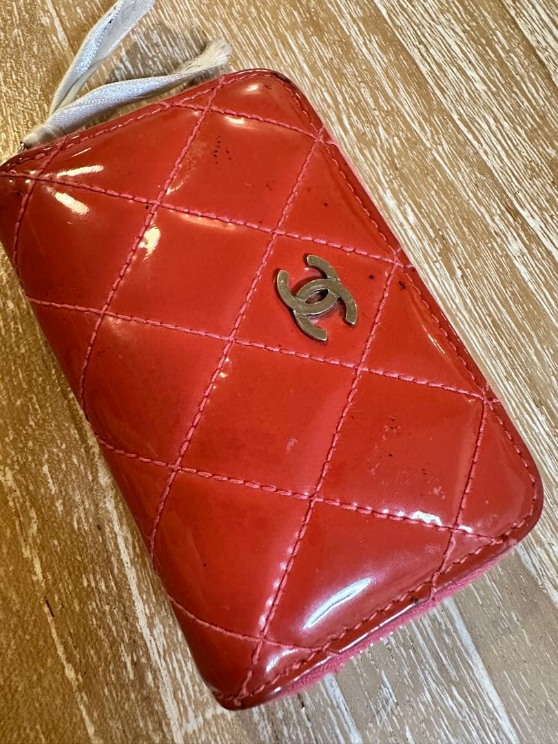 CHANEL ピンク　レザー ケース