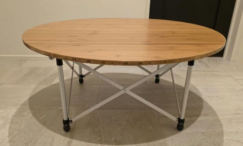 ほぼ新品】 【限定品】 スノーピーク ローテーブルラウンド竹 LV-242