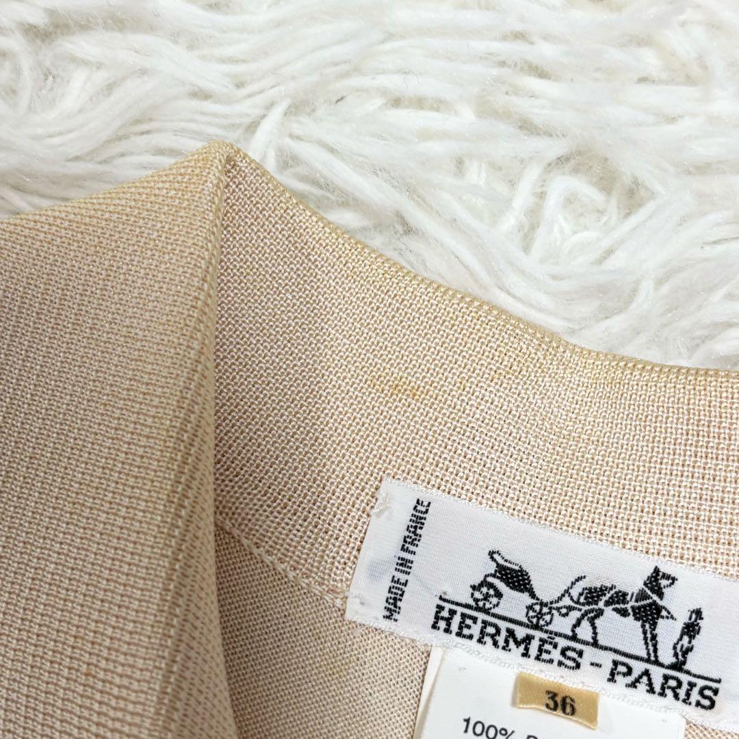 Jungle Love HERMES ノースリーブ　ポロシャツ　シルク　スカーフ