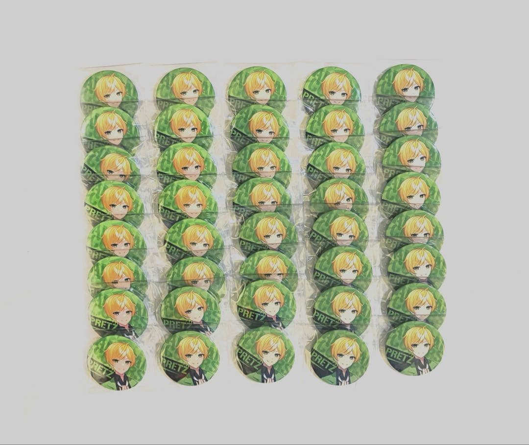 ぷりっつさん 缶バッジ デフォ AMPTAKxCOLORS ぷりっつ デフォ