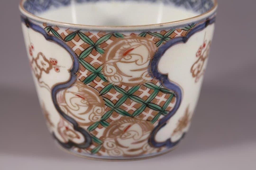 627 古伊万里大振上手色絵蕎麦猪口 無傷美品 江戸中期 - メルカリ