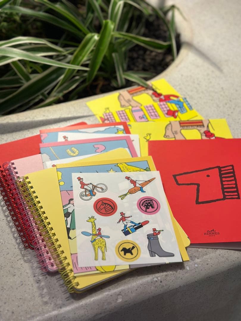希少】HERMES 非売品 限定ノートブック 馬さがし 全3色+おまけ