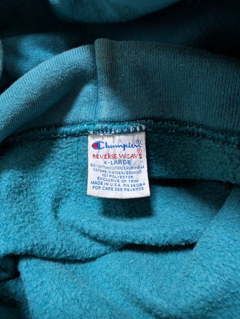 90s Champion Reverse Weave パーカー XL 刺繍タグ