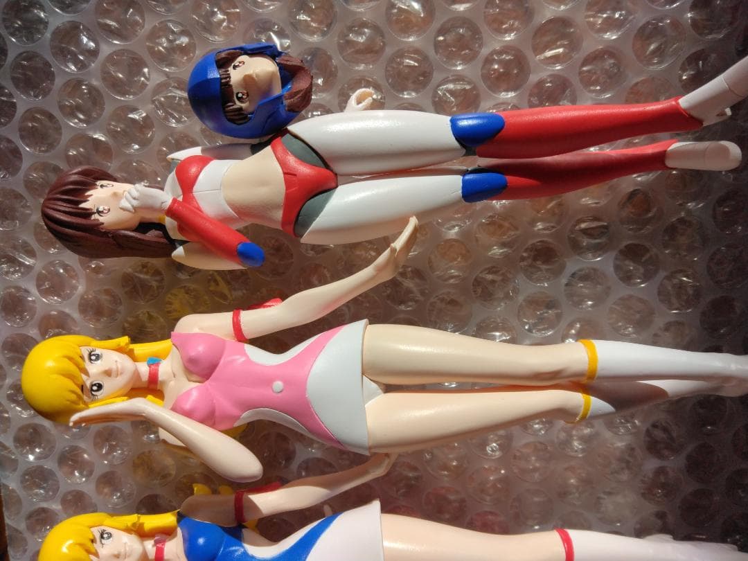 ハセガワ プラモデル キューティーハニー レイナ 4体セット 完成品