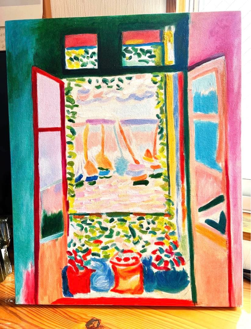 アンリ・マティス 油絵　世界名画 カラフル アート 油絵 原画 油彩画　模写