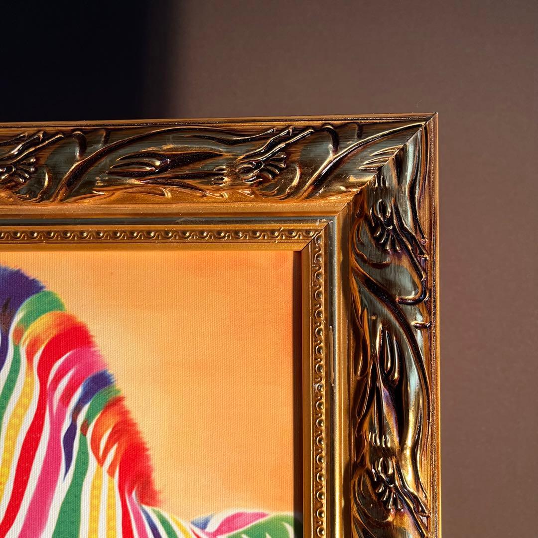 キャンバス プリントアート ゼブラ インテリア 額付き 絵画