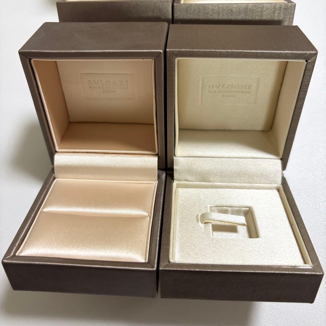 ブルガリ リングケース 空箱 4個セット 現行品 リボン付き