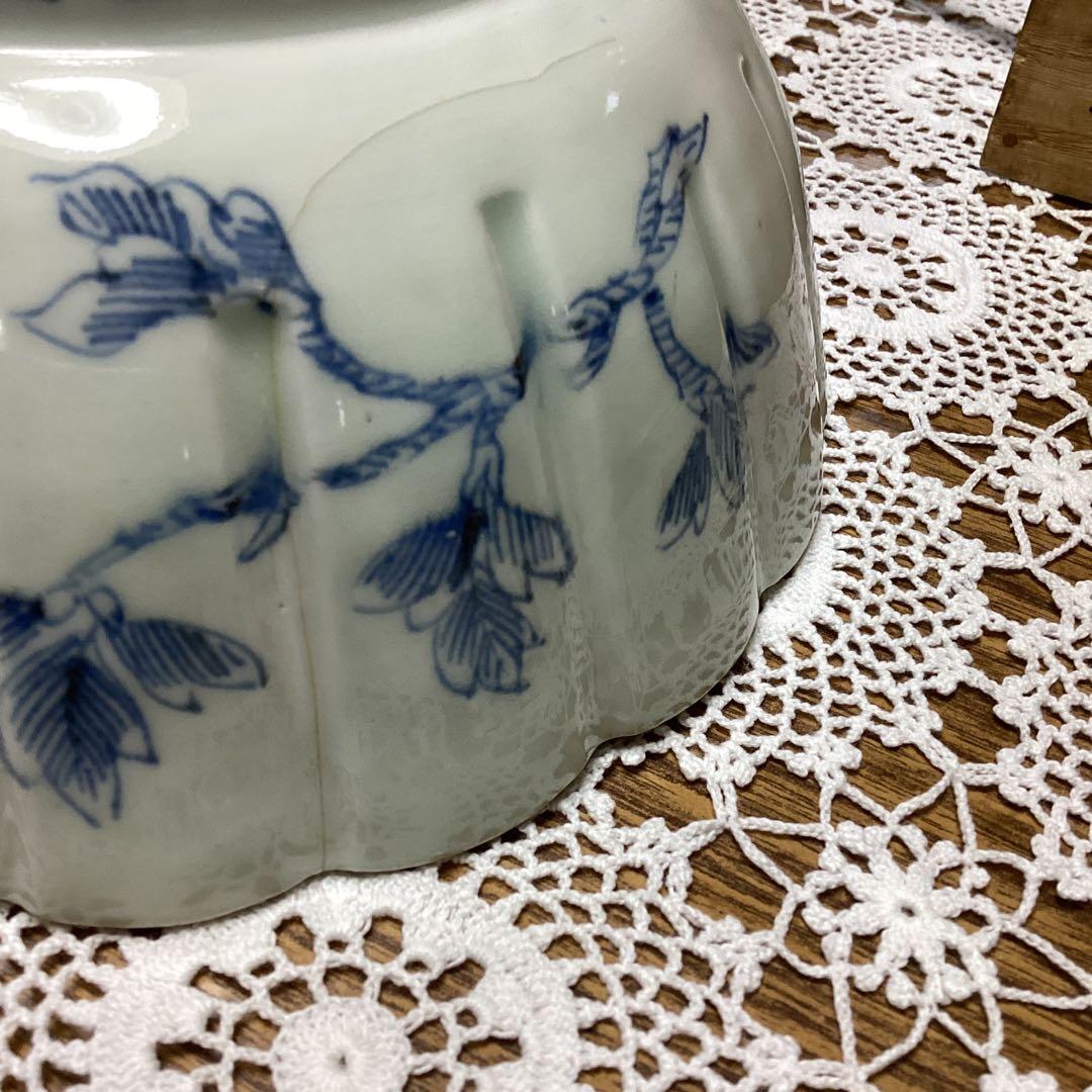 k21 渋草焼 鉢2入り 陶器の花柄2個セット