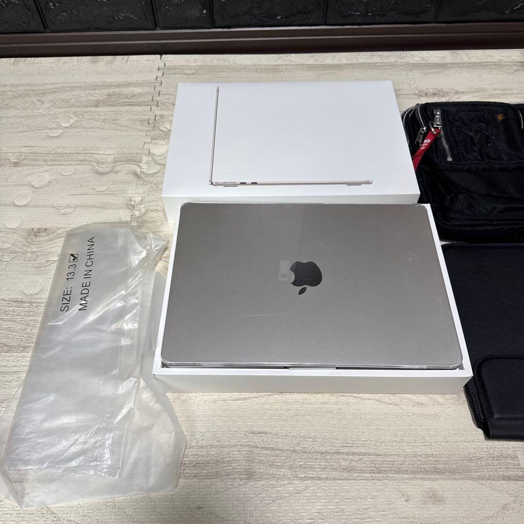 MacBook Air M2 MLYJ/A アルファインダストリーズpcケース付 - メルカリ