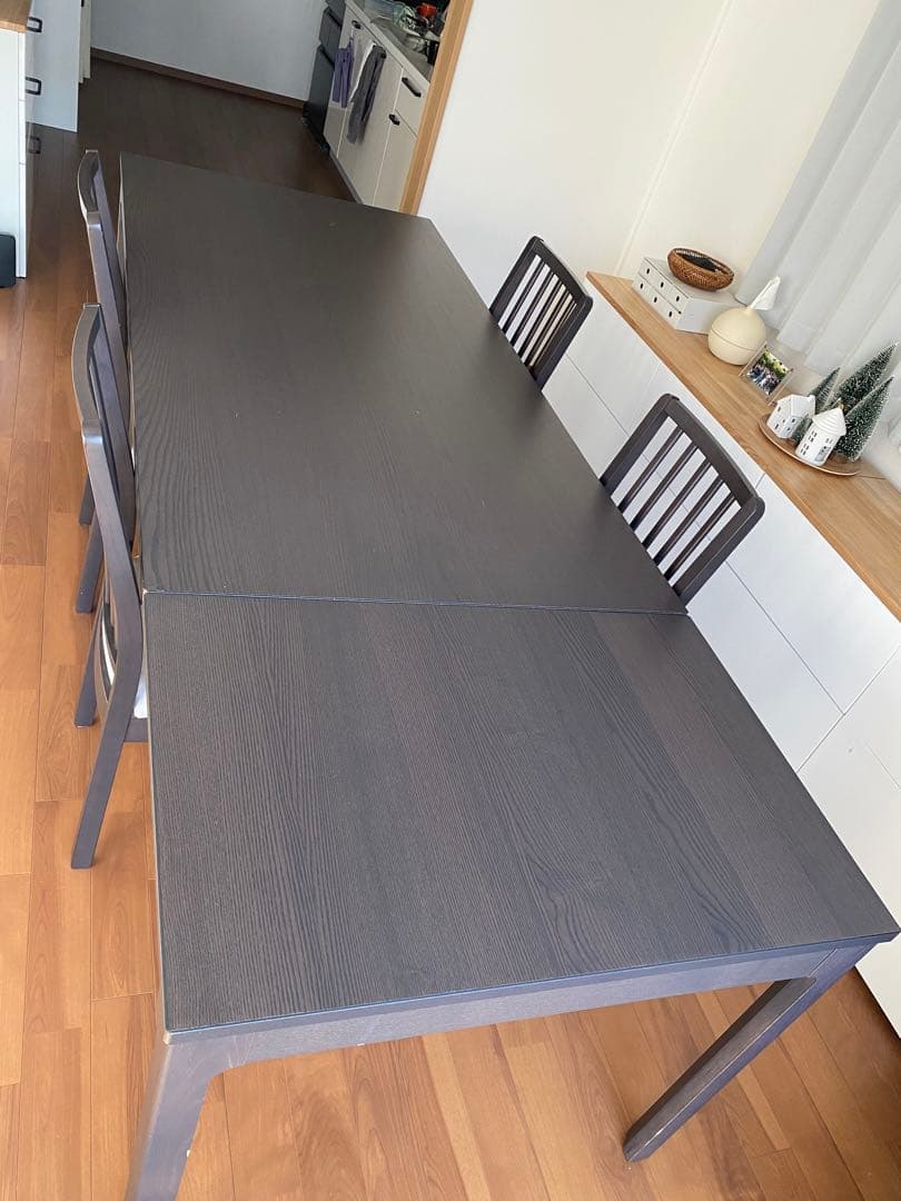 【京都市引き取りのみ】IKEA ダイニングテーブル&チェア　エーケダーレン