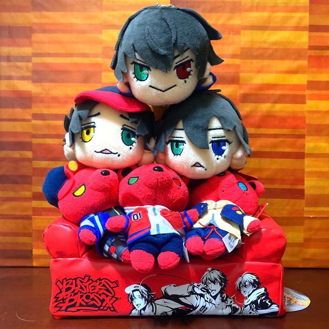 ヒプマイ レザー風ソファー型ティッシュケースカバー くまぐるみ 寝そべり