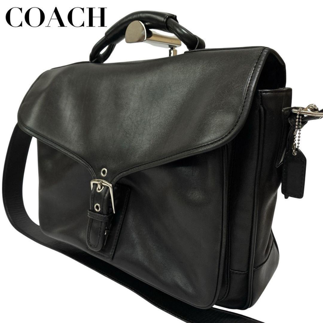 美品✨COACH コーチ ビジネスバッグ 2way A4収納可 ショルダー 本革