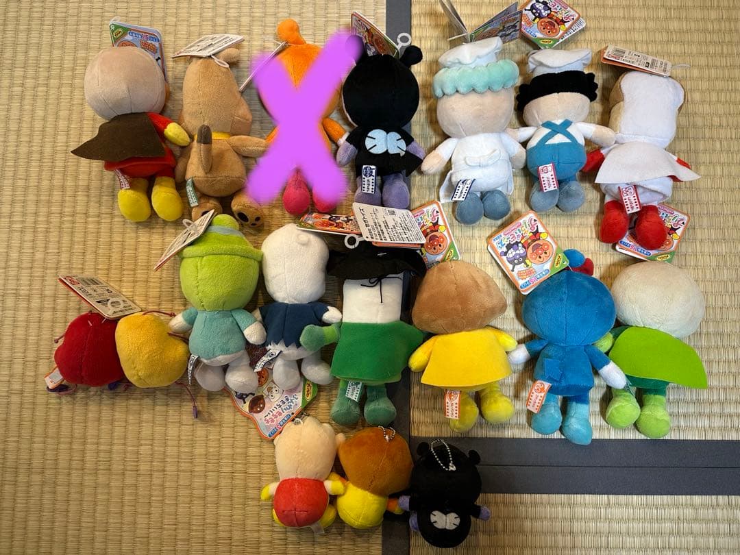 【バラ売り可】アンパンマン プリちぃビーンズ13体×もちふわマシュマロ×3