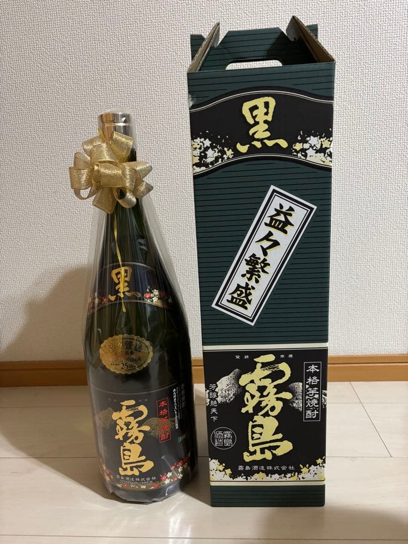 黒霧島　益々繁盛　4.5リットル 楽天市場】黒霧島 益々繁盛ボトル1本 25度（4500ml／4.5L／二升五合