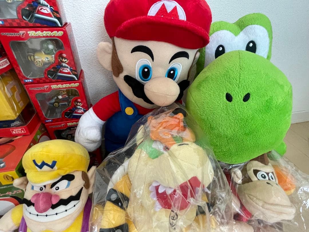 福袋スーパーマリオグッズ まとめ売り ぬいぐるみ キノピオ ルイージ