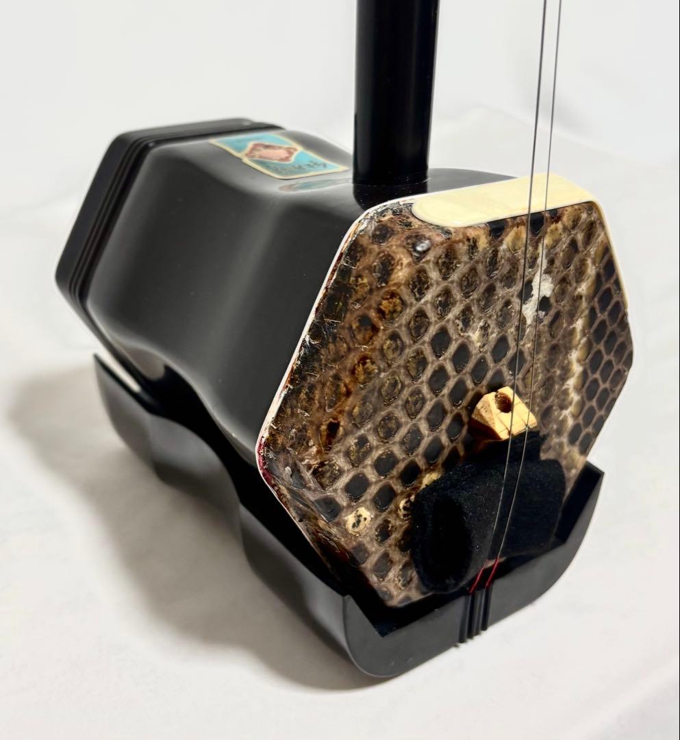 二胡　セット　本皮製　牡丹牌