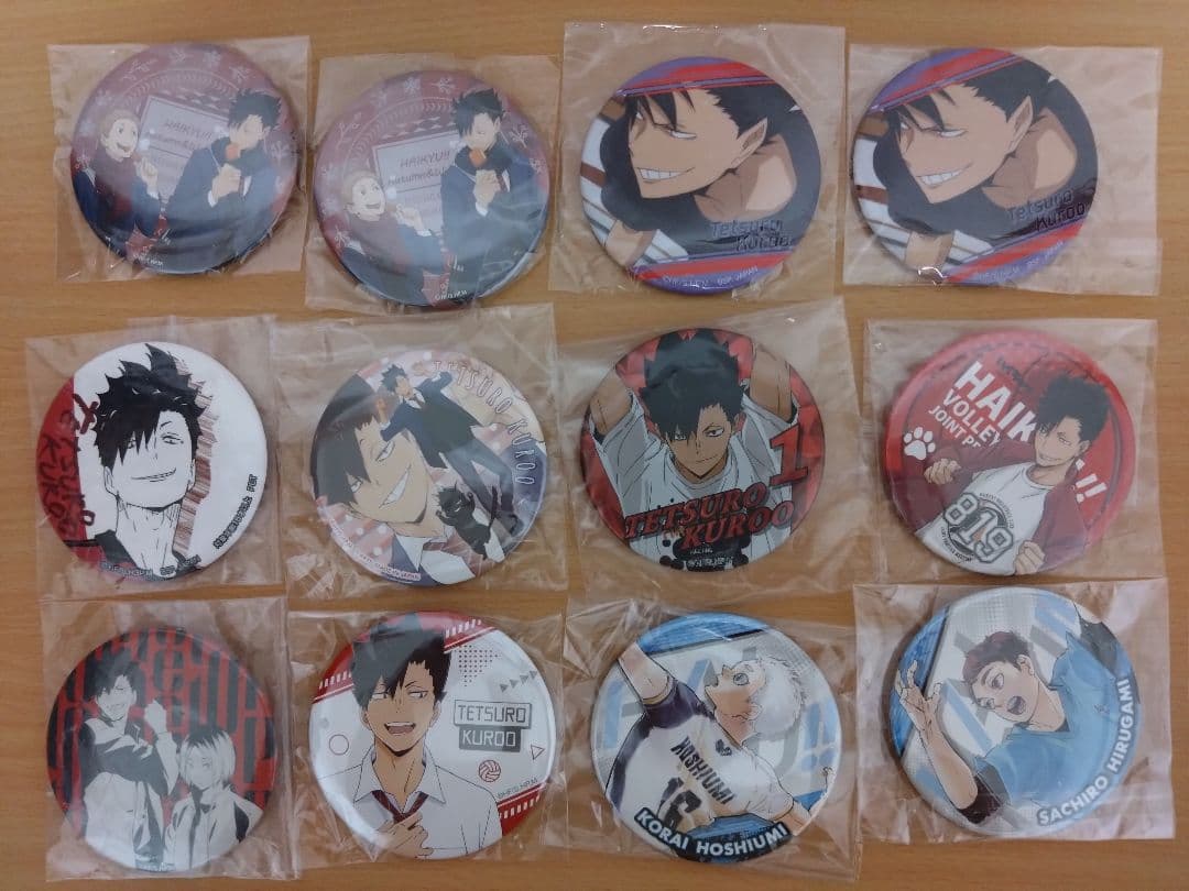 ハイキュー!! 缶バッジ 黒尾 孤爪 研磨 夜久 星海 昼神