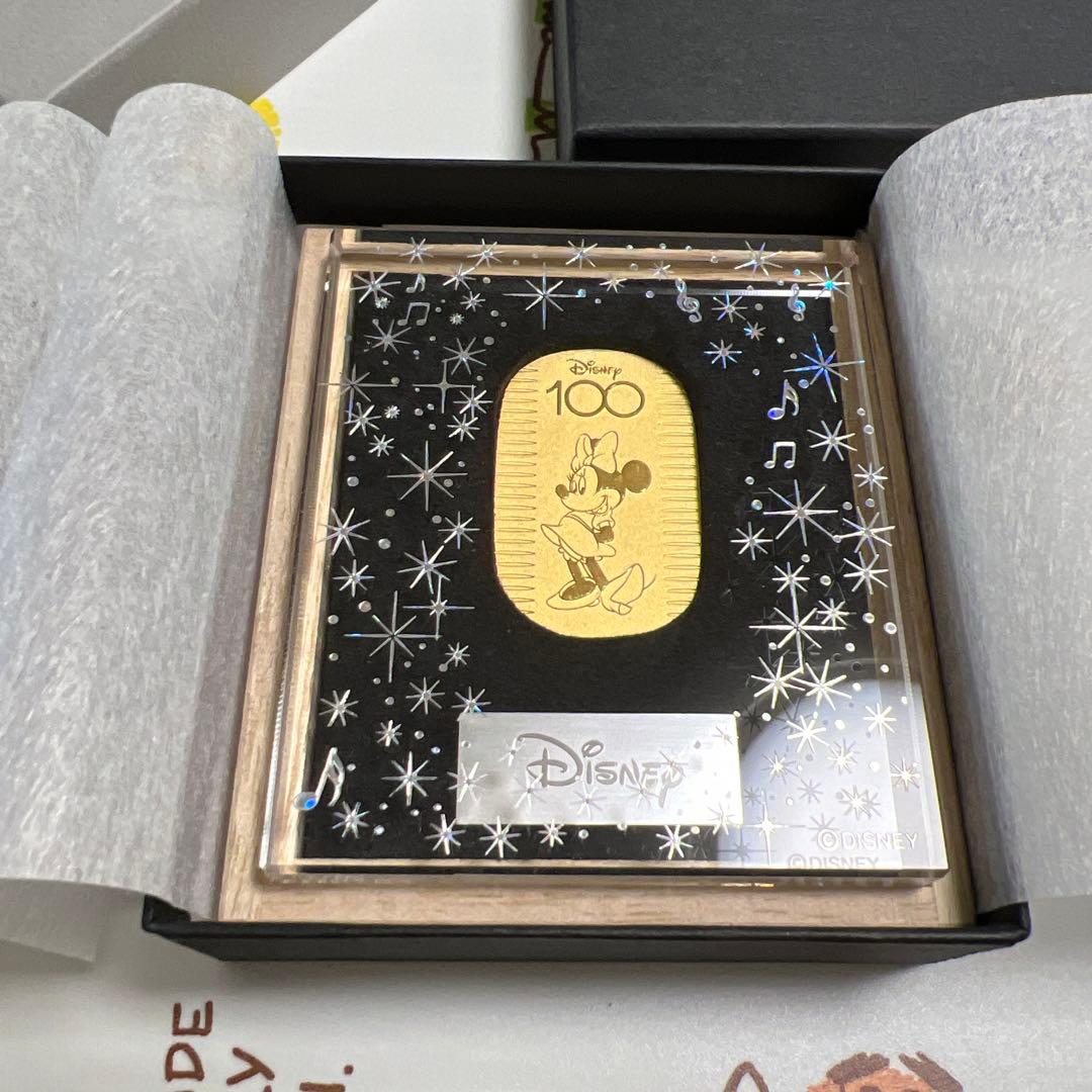 ディズニー100 純金ミニーマウス小判10g プラチナミッキーマウス小判