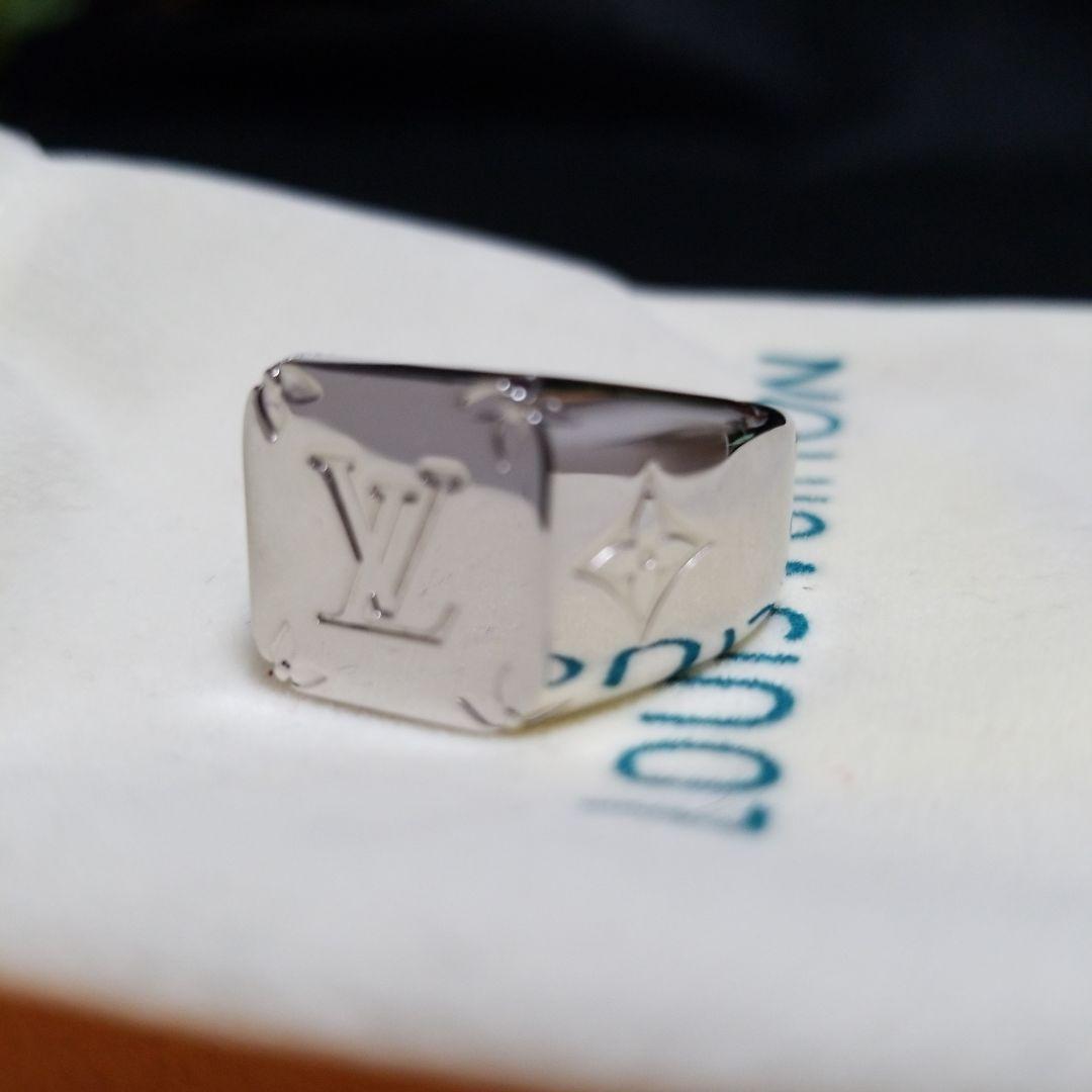 【極美品】Louis Vuitton シグネットリングシルバー【鑑定済】✨
