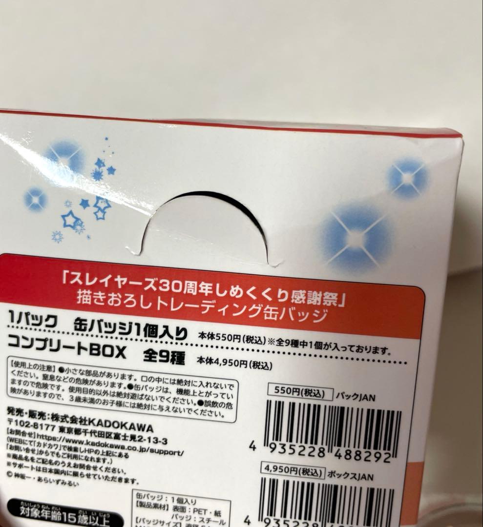 「スレイヤーズ30周年しめくくり感謝祭」缶バッジ コンプリートBOX(特典付き)