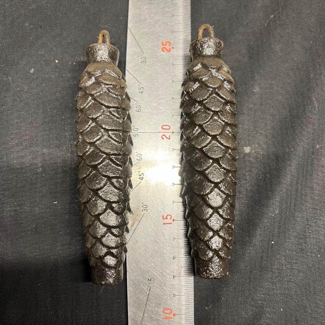 〇Fa左1047 昭和レトロ 古い鳩時計のおもり 3種まとめ - メルカリ