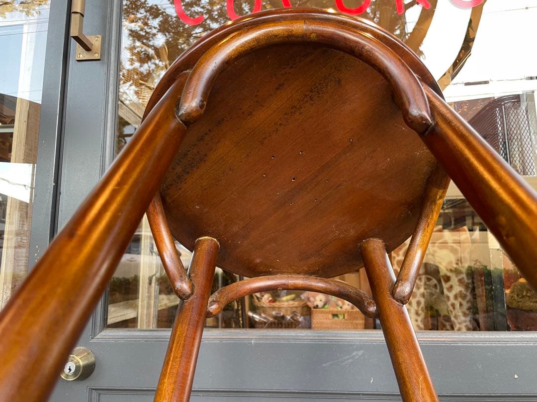 B7109【曲木】スツール ハイスツール カウンターチェア アンティーク