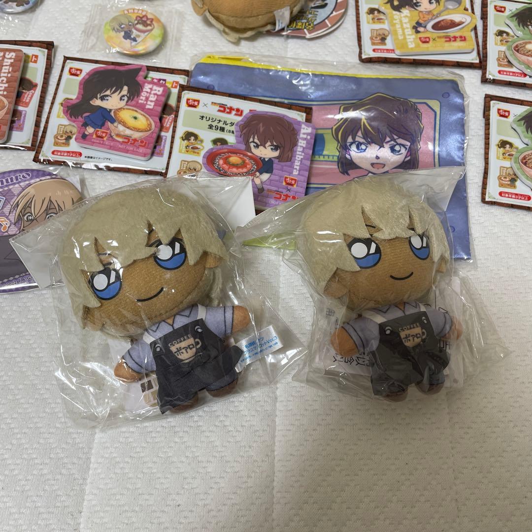 コナン 安室透　降谷零 缶バッジ マスコット　なぬいぐるみ　グッズ　セット