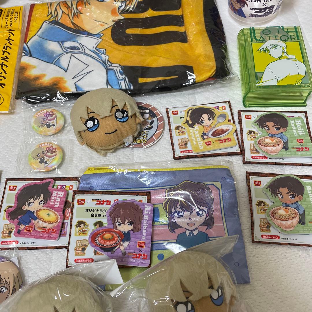 コナン 安室透　降谷零 缶バッジ マスコット　なぬいぐるみ　グッズ　セット