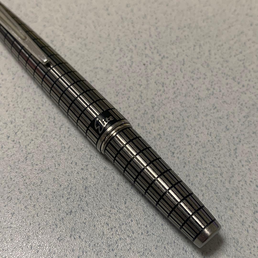 パイロット エリート 格子柄 18Kニブ｜希少 パイロット PILOT 万年筆