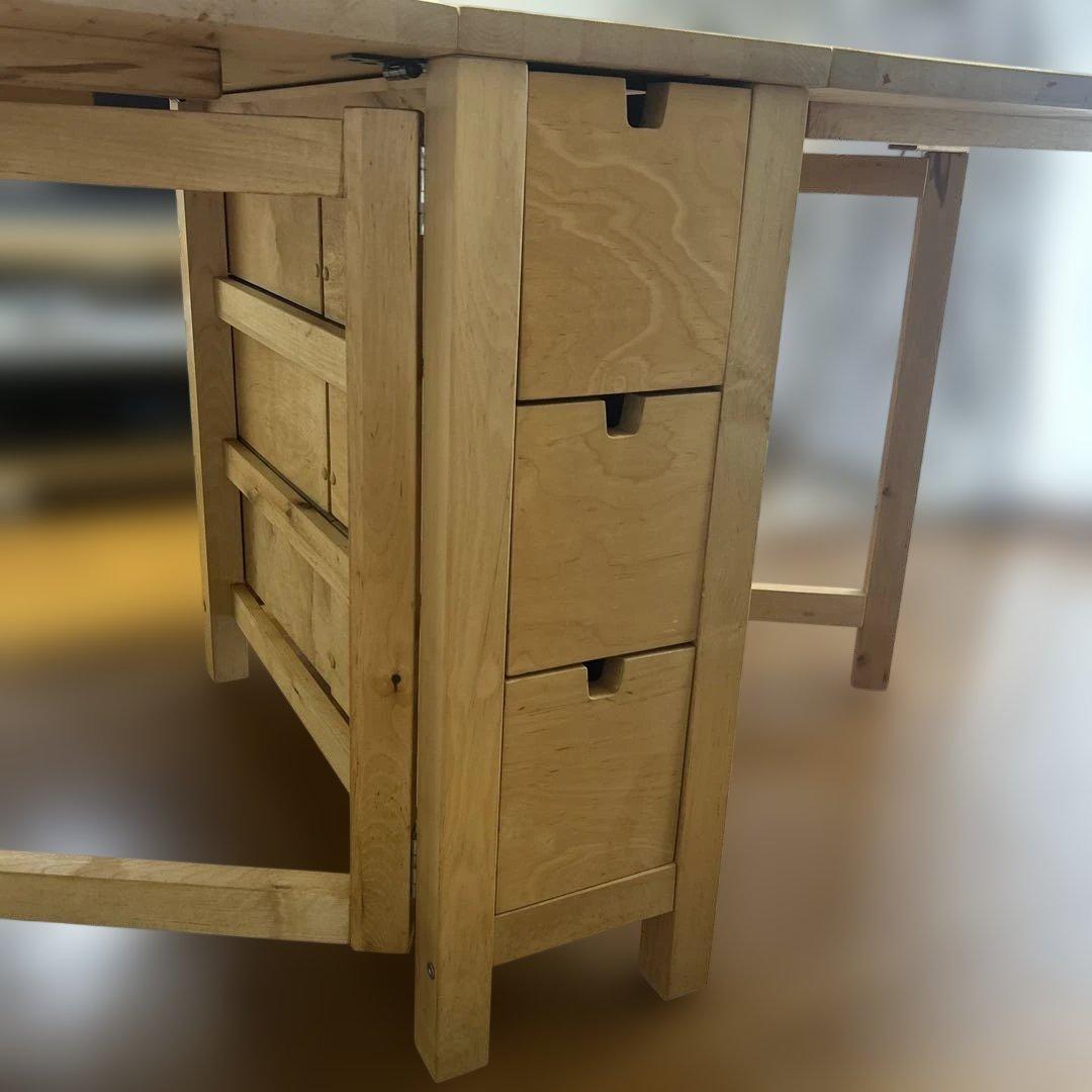 しこたんですIKEA 折りたたみテーブル　ノールデン　ゲートレッグテーブル