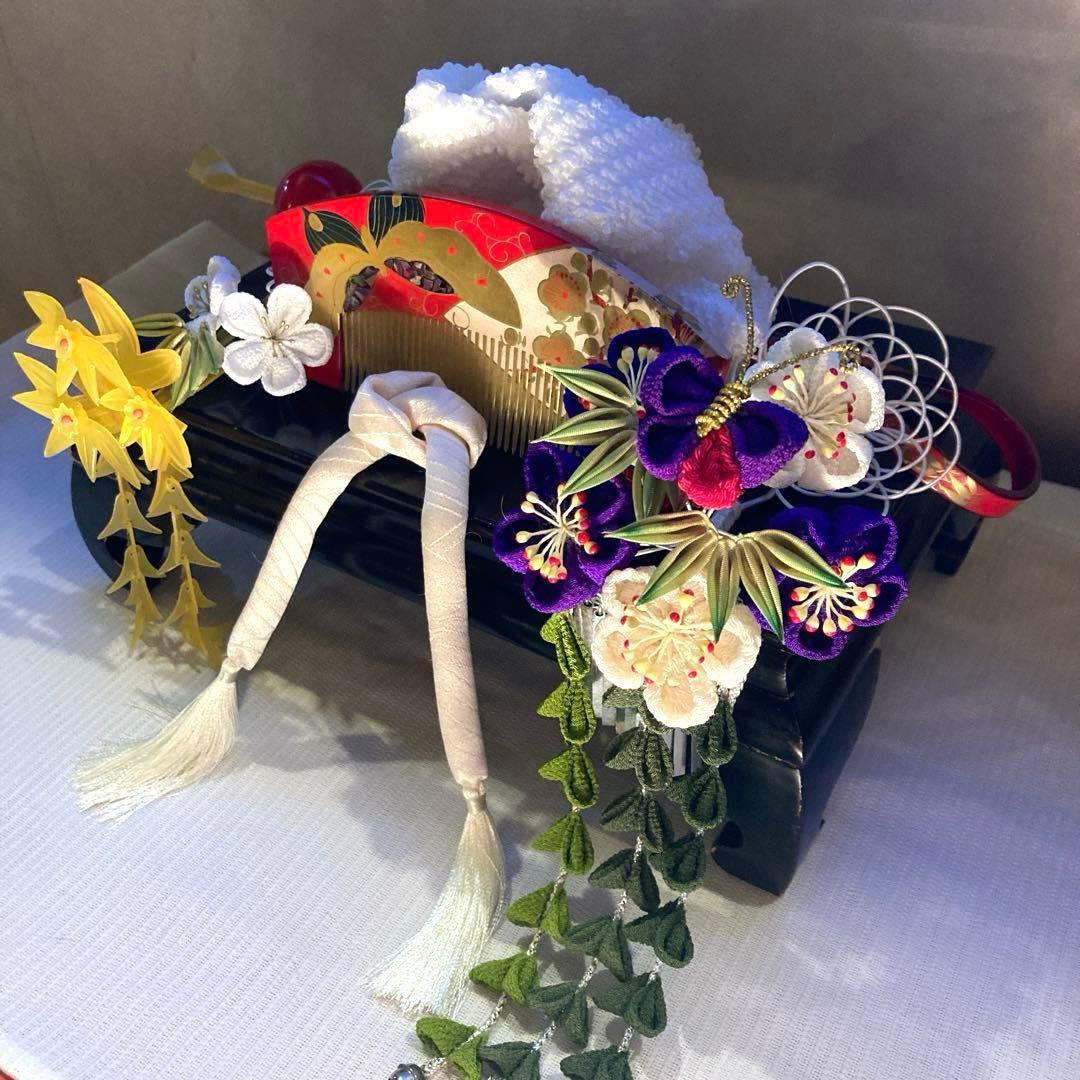 専用　舞妓簪　梅竹蝶々　花簪　藤下がり　鼈甲色簪　Uピン簪　櫛簪　玉簪　水引簪